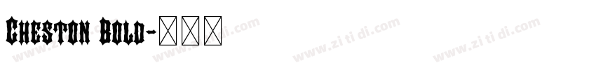Cheston Bold字体转换